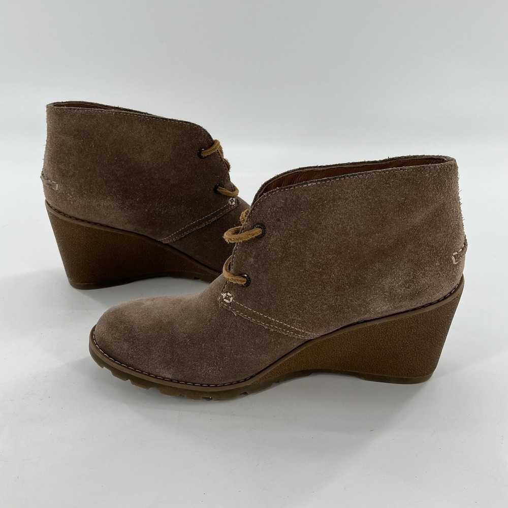 Sperry Top Sider Harlow Wedge Ankle Bootie Womens 8 M Suede Leather Stella Prow - Picture 13 of 16